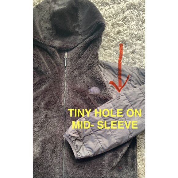 The North Face black Mossbud Insulated Reversible long PARKA JACKET COAT sz  L - Picture 6 of 10